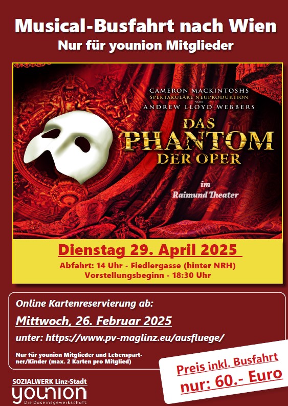 Phantom der Oper - Musicalfahrt